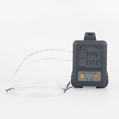 Supporto personalizzato Zhice 223 Alta precisione Digital Dual Channel Temperature con sonda