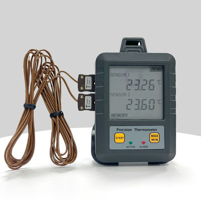 Supporto personalizzato Zhice 223 Alta precisione Digital Dual Channel Temperature con sonda