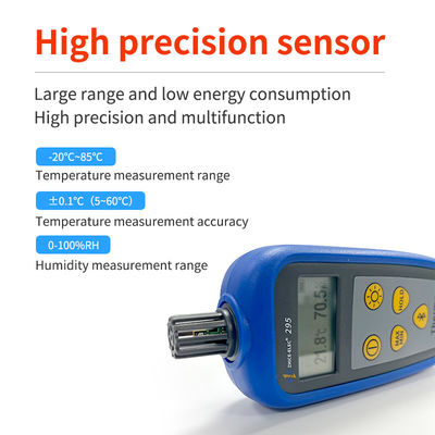 Display LCD Bolle secca e umida Digitale portatile Temperatura e umidità del punto di rugiada Igrometro con sensore