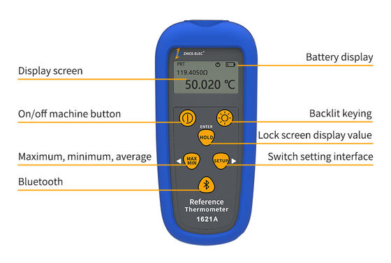 Display LCD digitale multifunzione PT100 Calibratore di temperatura di riferimento di Zhice-elec