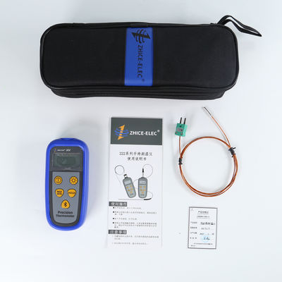 Misuratore di prova della temperatura RTD NTC TC tenuto in mano a canale singolo da 142*61*28mm Reefer industriale