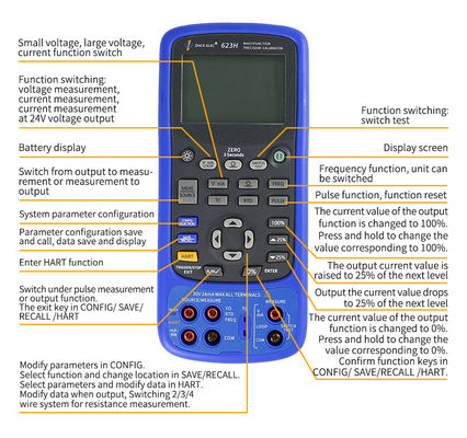 Due canali indipendenti Input Output Process Calibrator 208*95*45mm 610g 0.01% Accuratezza
