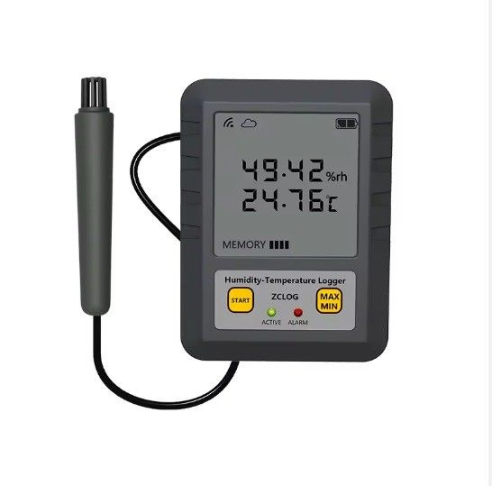 Industria farmaceutica Display LCD WIFI Registratore di dati di temperatura e umidità con sensore 97*72*31mm